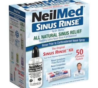 NeilMed Sinus Rinse – A Complete Sinus Nasal Rinse Kit, 50 count (Pack of 1)