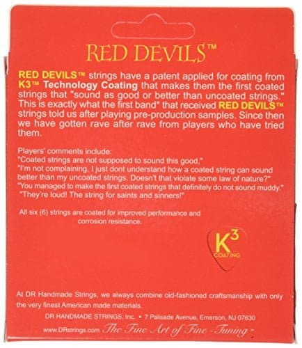 DR Strings Red Devils - Red Coated Acoustic11-50 - Image 2