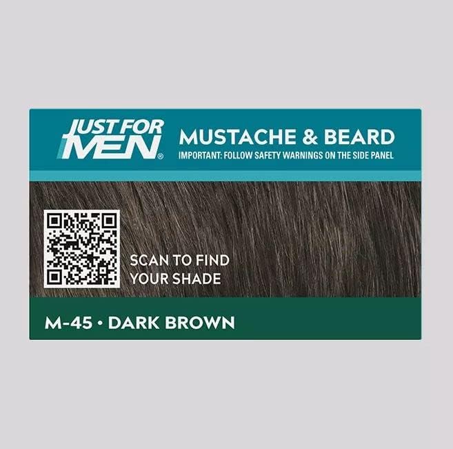 Just For Men Mustache & Beard, Beard Dye for Men with Brush Included for Easy Application, - Image 9