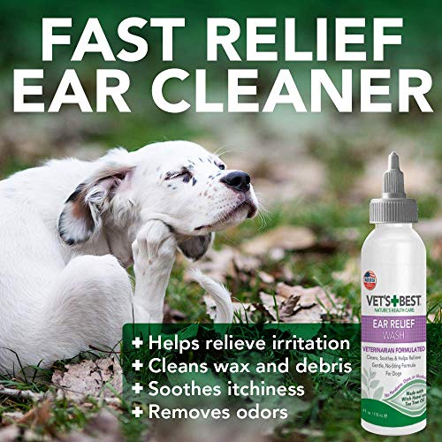 Vet's Best Dog Ear Cleaner Kit | Multi-Symptom Ear Relief | Wash & Dry Treatment | Alcohol - Image 2