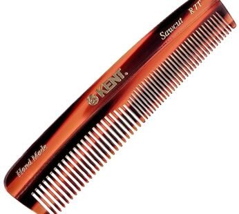 Kent R7T The Apsley Fine Tooth / Wide Tooth Comb for Beard Care and Mustache Comb – Pocket