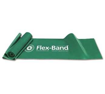Stott Pilates Flex-Band Exerciser, Regular Strength (Green), 6 Foot 5 inch / 198 cm