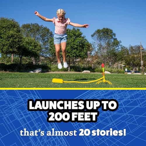 Stomp Rocket Ultra Rocket Launcher for Kids, 4 Rockets - Fun Backyard & Outdoor Kids Toys - Image 3