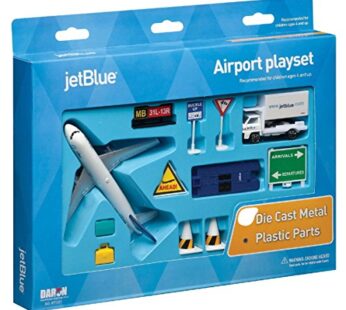 JetBlue Die-Cast Airport Playset (11 Pieces in set)