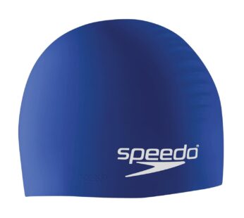 Speedo Unisex-Adult Swim Cap Silicone, Blue