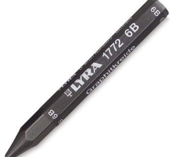 LYRA Graphite Crayon, Water-Soluble, Individual Stick, 6B Hardness, Black, 1-Pack (5630106
