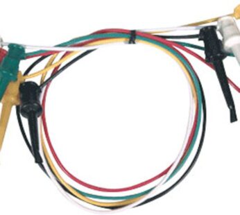 Elenco Electronics TL-21 Mini Grabber for IC Test Lead, RED, Green,Yellow,Black,White