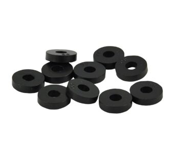 Danco 88569 Rubber Flat Washer, 1/2-Inch, 10-Pack, Carded , Black