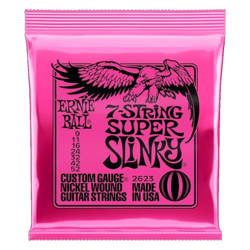 Ernie Ball 7-String Super Slinky Nickel Wound Electric Guitar Strings, 9-52 Gauge (P02623) - Image 6