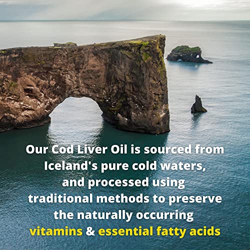 Garden of Life Olde World Icelandic Cod Liver Oil Liquid - Lemon Mint Flavor - 1,000mg Ome - Image 3