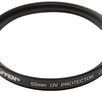 Tiffen 52UVP 52mm UV Protection Filter,black, 2.04″L x 2.04″W