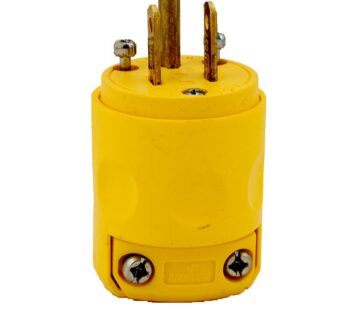 Leviton 515PV 15 Amp, 125 Volt, Grounding Plug, Yellow