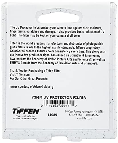 Tiffen 72UVP 72mm UV Protection Filter , black - Image 3
