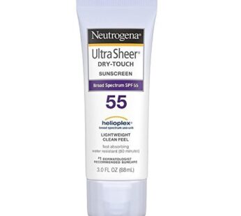 Neutrogena Ultra Sheer Dry-Touch Water Resistant and Non-Greasy Sunscreen Lotion with Broa
