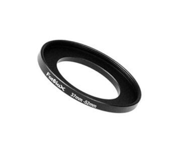Fotodiox Metal Step Up Ring Filter Adapter, Anodized Black Aluminum 37mm-52mm 37-52 mm