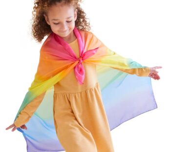 Sarah’s Silks Enchanted Playsilk | 100% Silk Sensory Toys for Toddlers | Square Scarves, M