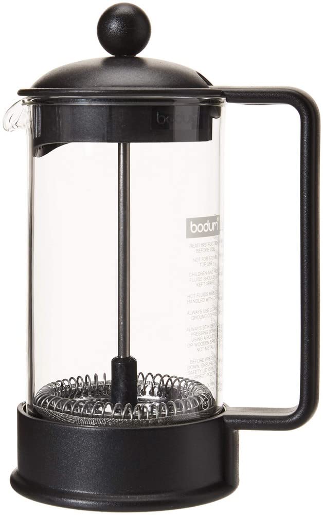 Bodum 12 oz Brazil French Press Coffee Maker, High-Heat Borosilicate Glass, Black - Made i - Image 3