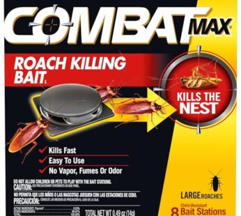Combat Max Large Roach Killing Bait, 8 count (Pack of 1)