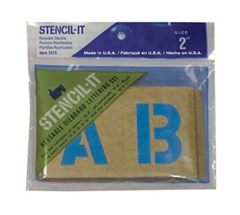 Duro Decal Stencil It! Reusable Stencils: 2″, 3315