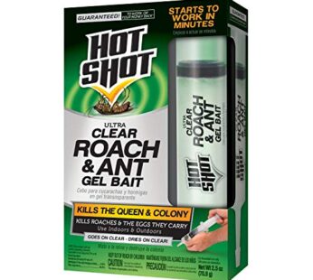 Hot Shot Ultra Clear Roach & Ant Insects Gel Bait , 2.5 oz