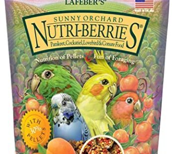 LAFEBER’S Sunny Orchard Nutri-Berries Pet Bird Food, Made with Non-GMO and Human-Grade Ing