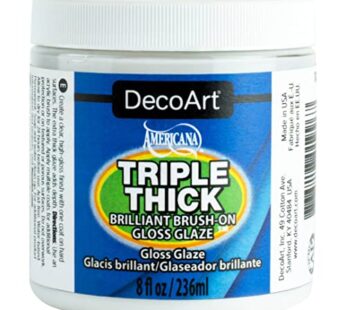 DecoArt Triple Thick Gloss Glaze – Jar, 8fl oz