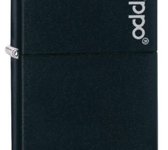 Zippo Logo Black Matte Pocket Lighter