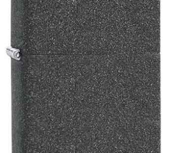 Zippo Classic Iron Stone Pocket Lighter, Black