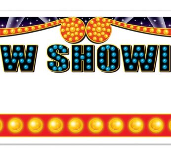 Now Showing Blank Sign Banner Party Accessory (1 count) (1/Pkg)