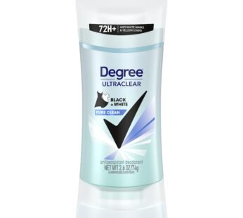 Degree Antiperspirant for Women Protects from Deodorant Stains Pure Clean Deodorant for Wo