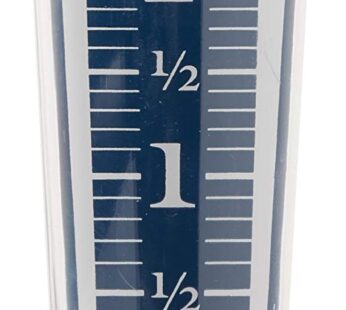 AcuRite 5″ Capacity Easy-to-Read Magnifying Acrylic, Blue (00850A3) Rain Gauge