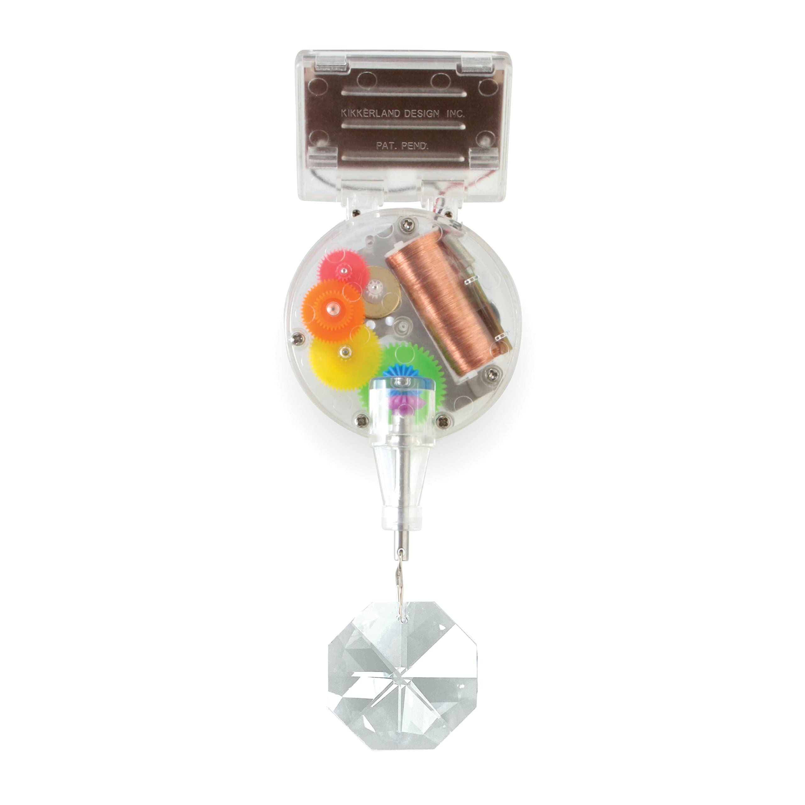 Kikkerland Solar Powered Rainbow Maker with Single Crystal, Solar-Powered Toy, Rainbow Pri