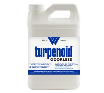 Weber Odorless Turpenoid, Artist Paint Thinner and Cleaner, 1 Quart (Pack of 1), White, 32