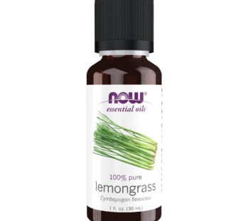 NOW Essential Oils, Lemongrass Oil, Uplifting Aromatherapy Scent, Steam Distilled, 100% Pu