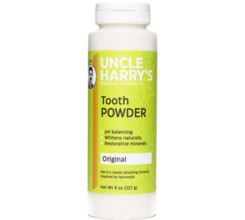Uncle Harry’s All Natural Tooth Powder | Alkalizing Remineralizing Enamel Support & Whiten