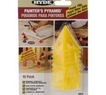 Hyde Tools 43510 Painters Pyramid (10 Pack), 10 Count (Pack of 1), Yellow, Fl Oz