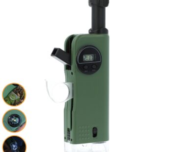 Carson X-Scope Kids 7 Function Multi Purpose Optical Pocket Tool with 30x Microscope, 8x T