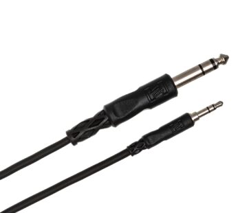 Hosa CMS-110 3.5 mm TRS to 1/4″ TRS Stereo Interconnect Cable, 10 Feet