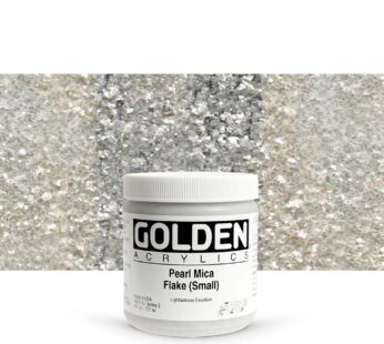 Golden Heavy Body Iridescent Acrylics – Pearl Mica Flake Small 8oz jar