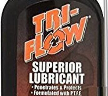 Tri-Flow TF21010 Superior Lubricant with Drip Bottle- 2 oz , Black/Red