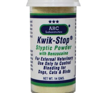 ARC Laboratories Kwik-Stop Styptic Powder for Dogs, Cats, and Birds, 14 g