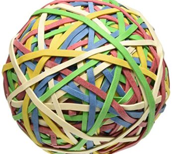ACCO Rubber Band Ball, 270 Bands per Ball, Assorted Colors (A7072153)