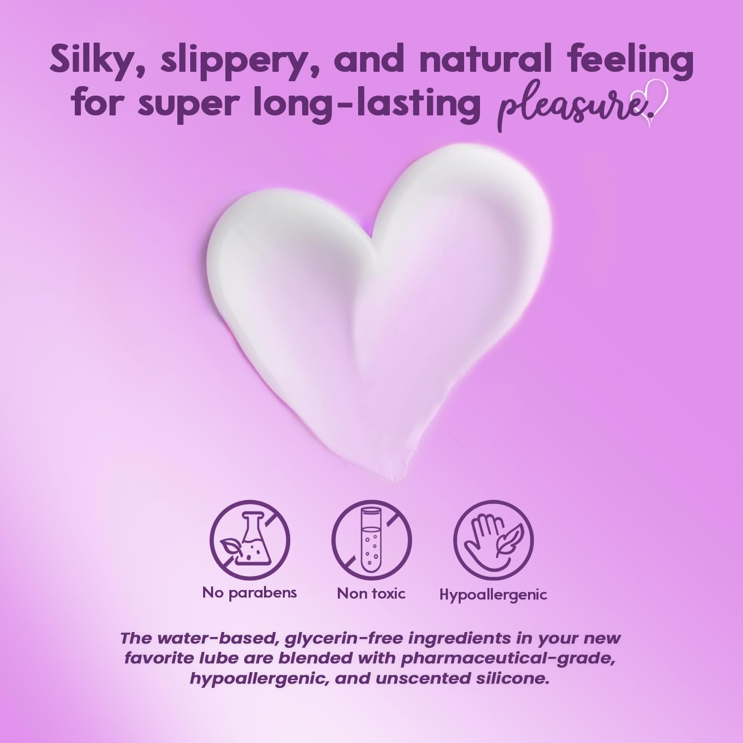 Sliquid Silk Intimate Lubricant - Silicone & Water-Based Lube Blend for Women/Men/Couples, - Image 3