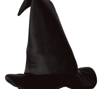 Satin-Soft Black Witch Hat