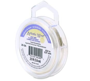 Artistic Non-Tarnish Silver Wire, 20 Gauge, 25 Feet