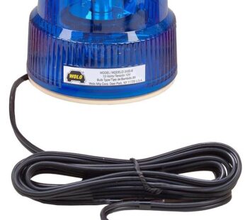 Wolo (3105-B) Beacon Light Rotating Emergency Warning Light – 12 Volt, Blue Lens