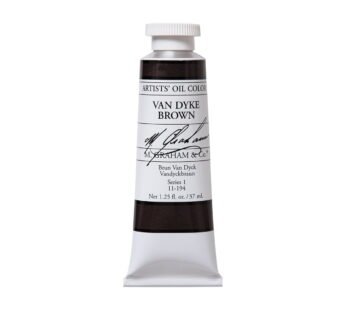 M. Graham Artist Oil Paint Van Dyke Brown, Cassell Earth 1.25oz/37ml Tube
