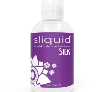 Sliquid Silk Intimate Lubricant – Silicone & Water-Based Lube Blend for Women/Men/Couples,