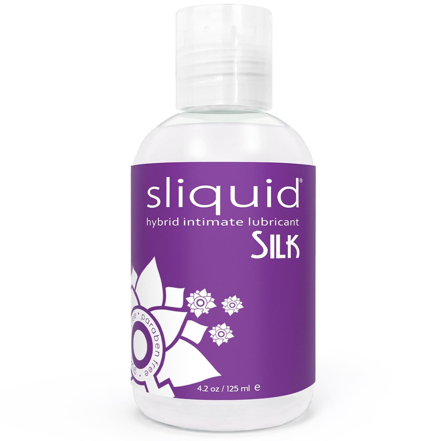 Sliquid Silk Intimate Lubricant - Silicone & Water-Based Lube Blend for Women/Men/Couples,