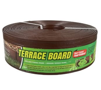 Master Mark Plastics GL61100056514 Landscape Fabric, Edging & Fencing Brown 3inx40ft, 3 In